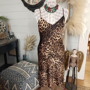 NWT F21 Leopard Slip Dress